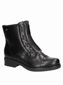 Botín negro casual de mujer Pollini F151 con diseño estilizado y moderno.
