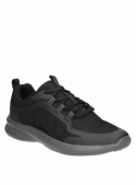 zapatilla negra informal de hombre ideal para actividades diarias, combinando estilo y confort.
