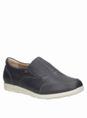 zapato informal azul de cuero para mujer, diseño anatómico y ligero