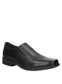 Zapato de vestir masculino en cuero negro con tecnología AIRFLOW.
