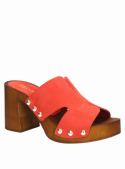 Sandalia Mujer G314 Pollini rojo