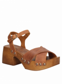 Sandalia Mujer G318 POLLINI café