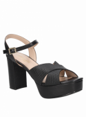 Sandalia Mujer G594 LUZ DA LUA negro