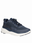 zapatilla azul urbana de mujer, diseño juvenil, material sintético, perfecta para un look casual