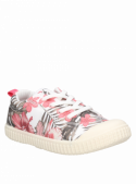 zapatilla de niña blanca con altura de caña de 2 cm, diseñada para niñas activas y valientes.