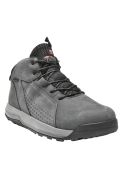 Botín casual para hombre, gris, con altura de caña de 7.5 cm, combinando moda y funcionalidad.