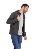 Poleron Hood Bilbao Hombre D134 PANAMA JACK gris
