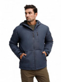 Parka azul para hombre, estilo casual, ideal para actividades outdoor en clima frío.