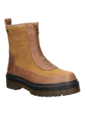 Botín camel de mujer, cuero premium, diseño casual y moderno, cómodo y estilizado.