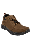 Botín café casual para hombre, mezcla de moda y resistencia, adecuado para actividades semiurbanas y al aire libre.