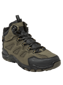 Calzado masculino verde con taco plano de 5.3 cm, ideal para actividades al aire libre.