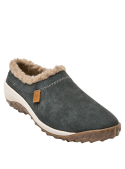 Calzado azul de cuero para mujer, estilo casual con suela gruesa que ofrece soporte y confort para uso diario.