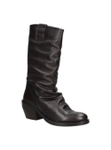 Bota marrón de cuero para mujer, estilo casual robusto y relajado, perfecta para protección en climas fríos.