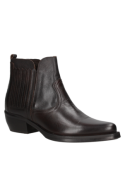 Botín de cuero marrón Felmini con esencia cowboy, perfecto para destacar con personalidad.