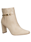 Botín mujer J163 Luz da lua Beige