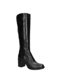 Calzado de cuero negro que brinda abrigo y estilo, ideal para eventos de trabajo y salidas nocturnas en invierno.