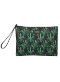 Estuche verde para mujer, estilo casual, perfecto para lápices y documentos.