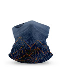 Bandana azul unisex de poliéster reciclado, ideal para el verano y actividades deportivas al aire libre.