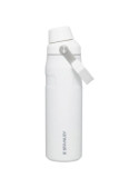 Botella blanca Stanley, para niños, estilo outdoor, mantiene el agua fría en excursiones.