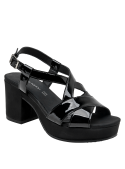 Sandalia Mujer K682 BRUNO ROSSI NEGRO