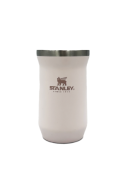 Vaso de mate unisex en color rosado, acero inoxidable, recomendado para actividades al aire libre.