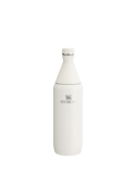 Botella All Day Slim blanca, diseño outdoor para niño, acero inoxidable, perfecta para bebidas frías.
