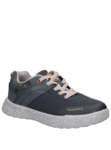 zapatilla azul casual para niño con taco plano de 3.5 cm y punta redonda