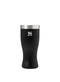 Vasos negros para niños, estilo outdoor, acero inoxidable, ideal para bebidas frías o calientes.