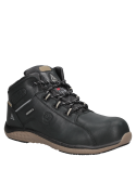 Calzado de seguridad negro para hombre, plantilla anatómica intercambiable con tecnología Shock-Absorber.