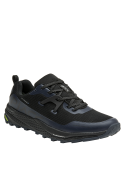 zapatilla de hombre azul con tecnología EXOTRAX para máxima estabilidad y sujeción en trail running.
