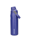 Botella Stanley azul, ideal para niños, estilo outdoor, boca ancha para hidratación rápida en excursiones.