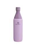 Botella lila para niño, estilo outdoor, acero inoxidable, ideal para actividades al aire libre.