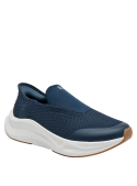 zapatilla azul marino slip-on de mujer, diseño moderno para uso diario y eventos informales