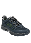 Zapatilla athleisure azul para caminatas y estilo casual urbano.
