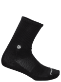 Calcetines negros básicos unisex, suaves y elásticos.
