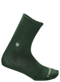 Calcetines unisex en verde, con perfil discreto, adecuados para combinar con zapatillas o botas.