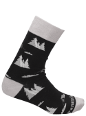 Calcetines negros unisex que regulan la temperatura para comodidad en ciudad o paseos.
