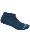 Textura suave y flexible de los calcetines azules para uso diario.