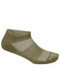 Diseño básico de calcetines en color oliva, adaptables a múltiples estilos y ocasiones.