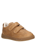 Zapatilla de PU camel para niño, diseño cómodo, recomendado para el uso diario.