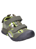 Sandalias verdes casuales para niño, ideales para actividades al aire libre.