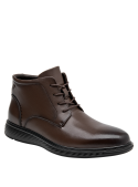 Calzado masculino en cuero café, estilo formal, adecuado para ocasiones especiales.