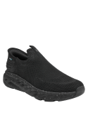Zapatilla negra para hombre, diseño anatómico, perfecta para un look urbano y cómodo.