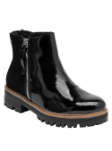 Botín negro estilo casual mujer, diseño elegante y funcional para actividades diarias.