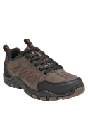 Zapatillas para hombre en taupe con detalles en naranja, perfectas para aventuras y comodidad diaria.