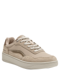 Zapatillas de estilo casual en color beige, recomendadas para paseos y exploración.