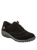 Zapato casual negro para mujer, con suela antideslizante, perfecto para el día a día.