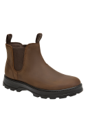 cafés botines de cuero para hombre, estilo outdoor, ideales para actividades al aire libre.