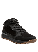 Botín negro para hombre, taco plano de 5 cm, ideal para estabilidad en cada paso.