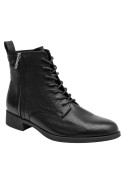 Botín negro para mujer, estilo casual, forro de mesh que aporta frescura en cada paso.